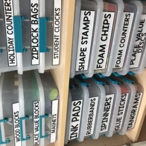Math Tub Labels (Editable) - Lucky Little Learners