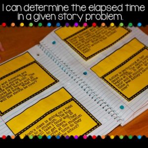 Telling Time Second Grade Math Notebook - Lucky Little Learners