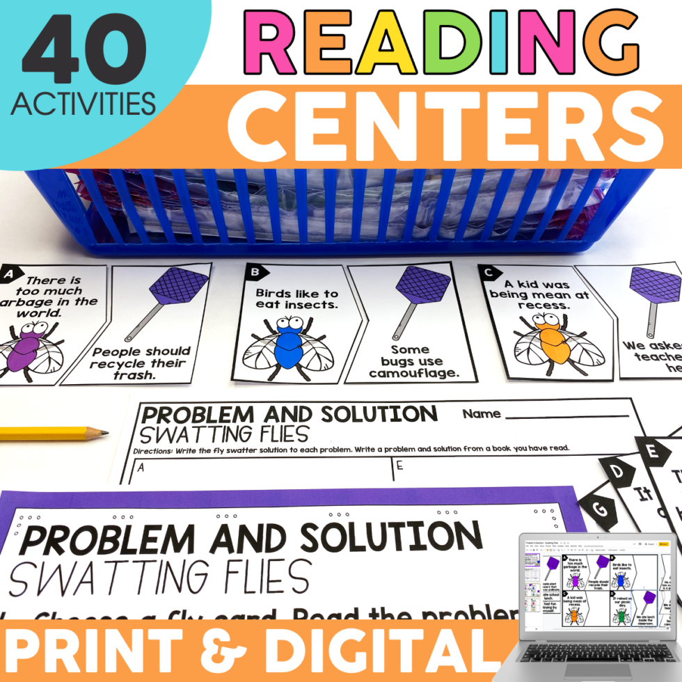 2nd Grade Reading Centers | Printable &amp; Digital | Literacy Centers ...