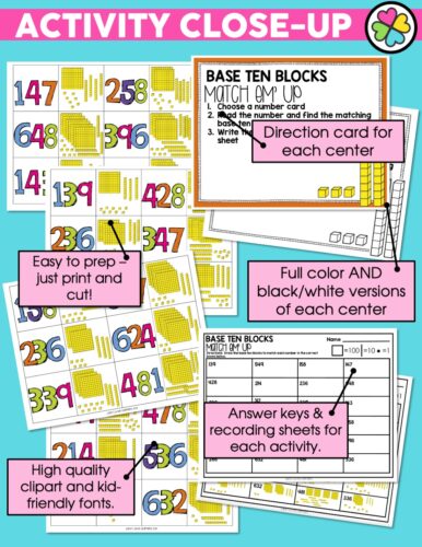 January Math Centers for 2nd Grade - Lucky Little Learners