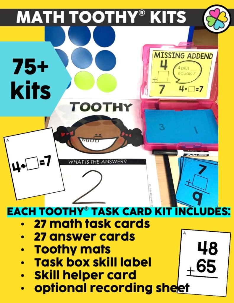 Math Toothy® Bundle for 1st and 2nd Grade - Lucky Little Learners
