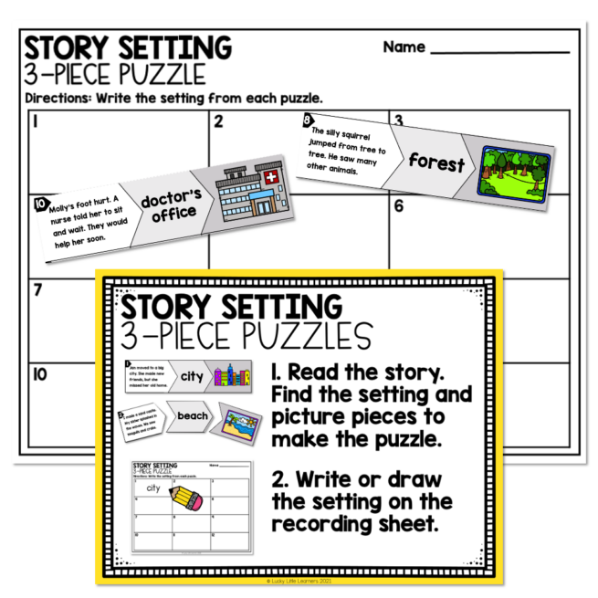 1st Grade Reading Center - Setting