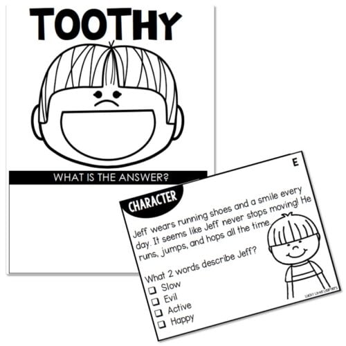 Toothy - Reading Comprehension - 1st Grade - Characters - Lucky Little ...