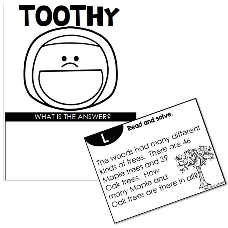 Toothy - Math - 1st & 2nd Grade - 2-Digit Addition Story Problems ...