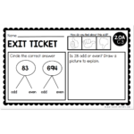 2nd Grade Exit Tickets - Operations & Algebraic Thinking - 2.OA C.3 ...