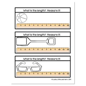 2nd Grade Math Notebook - Measurement - Measure It - Lucky Little Learners