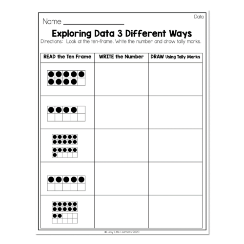 2nd Grade Math Worksheets - Data & Graphing - Data - Exploring Data 3 ...