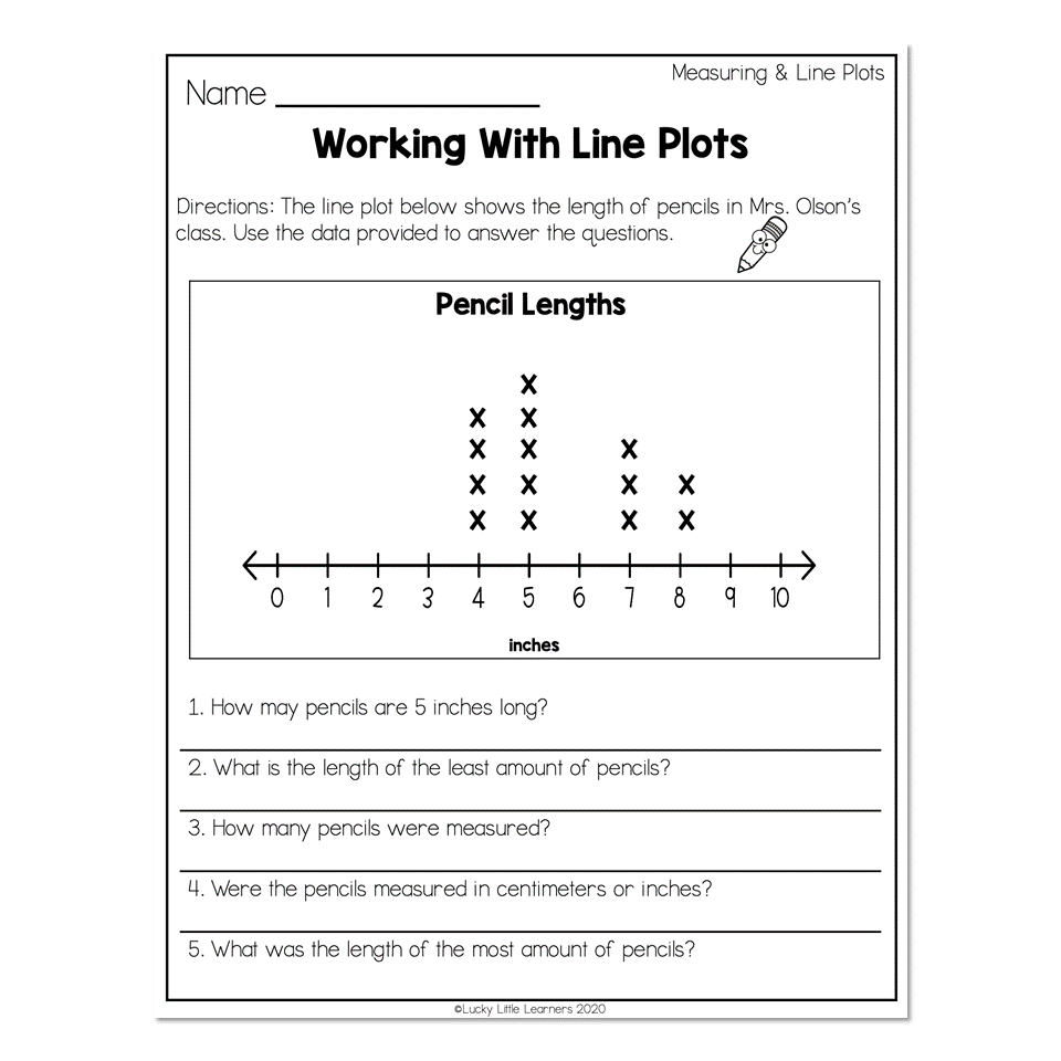 Line Plots Worksheets