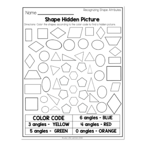 2nd Grade Math Worksheets - Geometry - Recognizing Shape Attributes ...