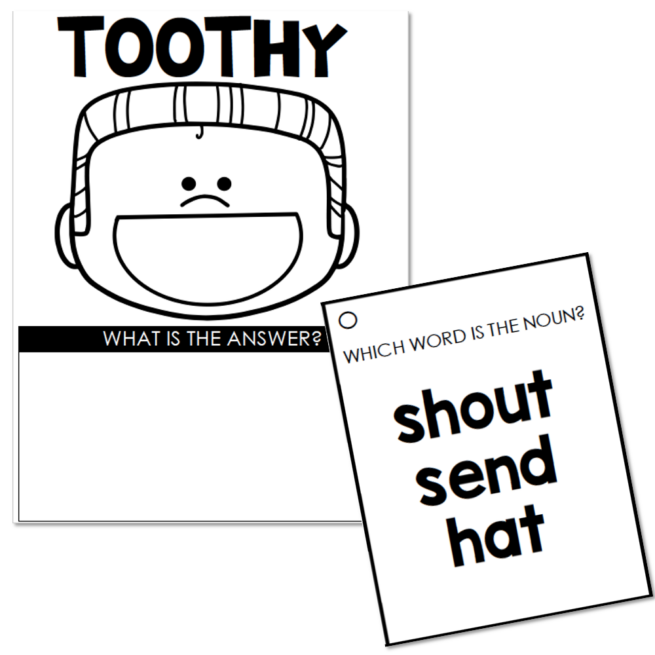 Toothy - Grammar - 2nd and 3rd Grade - Identifying Nouns - Lucky Little ...
