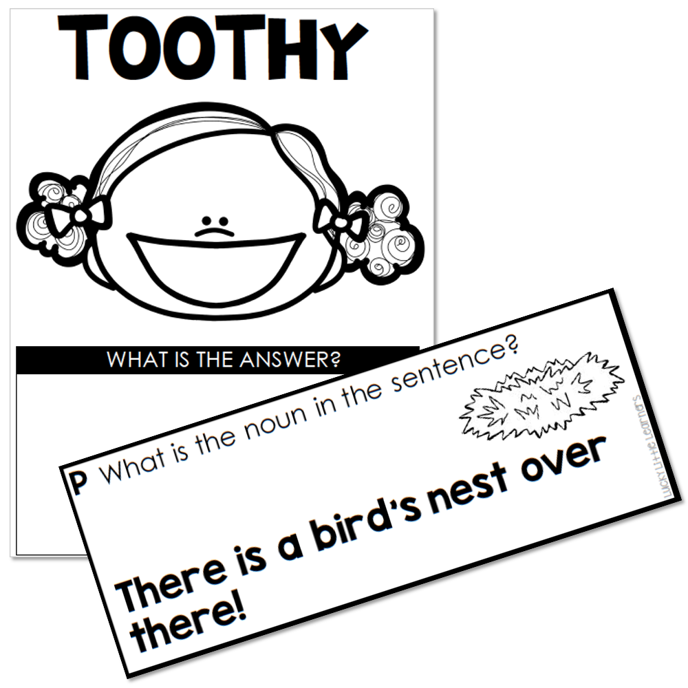 Toothy - Grammar - 2nd and 3rd Grade - Nouns in a Sentence - Lucky ...