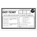 3rd Grade Exit Tickets - Measurement & Data - 3.MD B.3 - version 3 ...