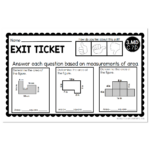3rd Grade Exit Tickets - Measurement & Data - 3.MD C.7.D - version 4 ...