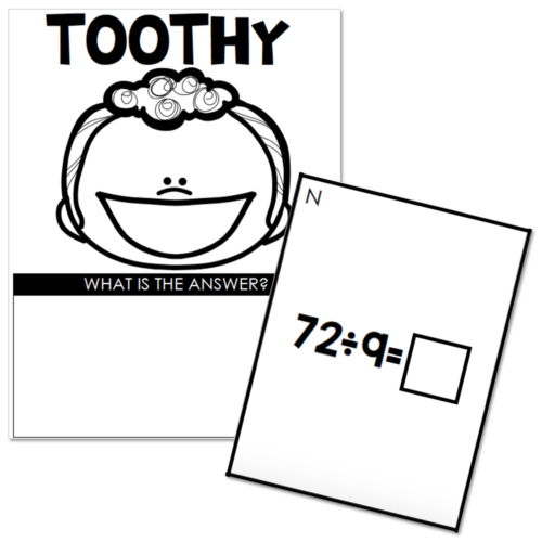 Toothy Math Tpt Toothy - Math - 3rd Grade - Division - Lucky Little Learners