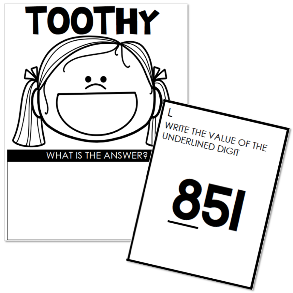 Toothy - Math - 3rd Grade - Place Value - Lucky Little Learners
