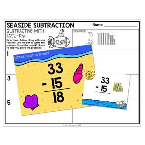Classroom Transformation - Beach Day - Seaside Subtraction ...