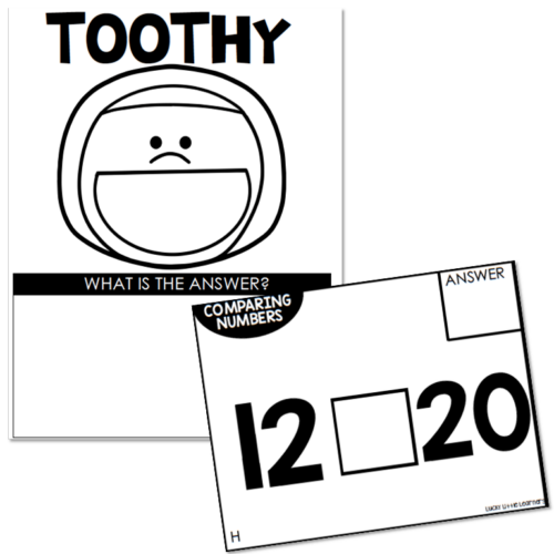 Toothy - Math - Kindergarten - Comparing Numbers - Lucky Little Learners