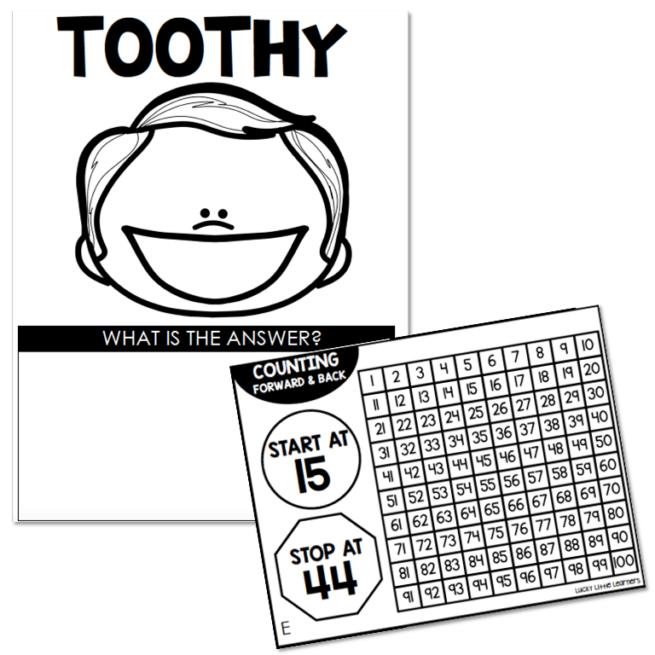 Toothy - Math - Kindergarten - Counting Forward and Backward
