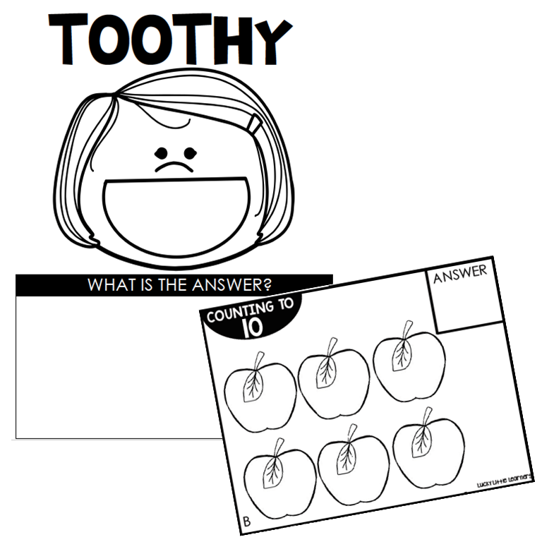 Toothy - Math - Kindergarten - Counting to Ten - Lucky Little Learners