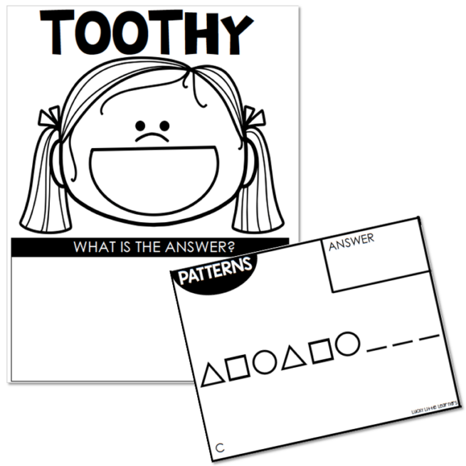 Toothy - Math - Kindergarten - Patterns - Lucky Little Learners