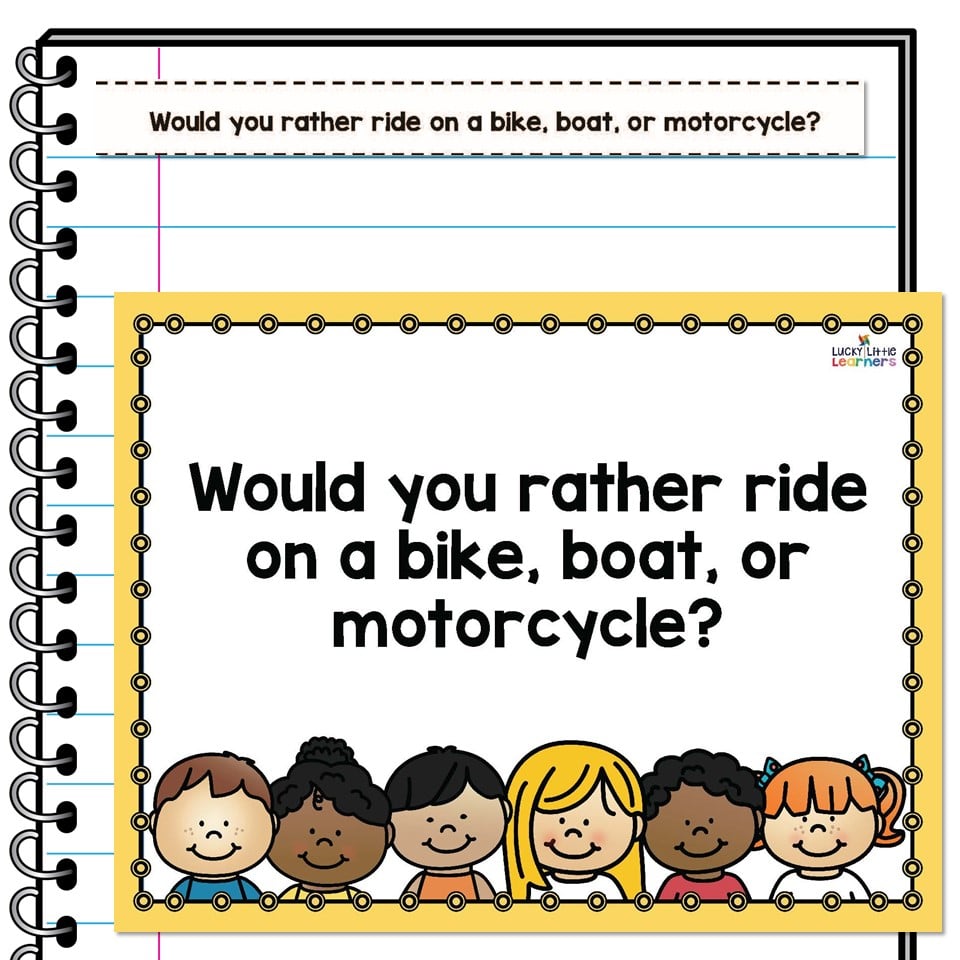 Morning Meeting Slides and Discussion - Journal Prompts - Set 115 ...