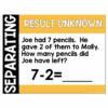Numberless Word Problems - Separating - Result Unknown - Poster - Lucky ...