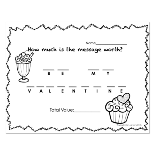 Valentine Money Messages - Page 1