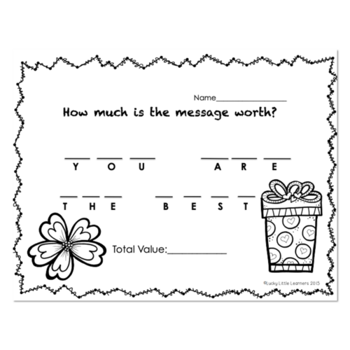 Valentine Money Messages - Page 5