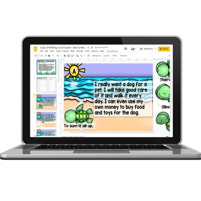 Digital - 2nd Grade Writing Center - Writing a Conclusion - Lucky ...