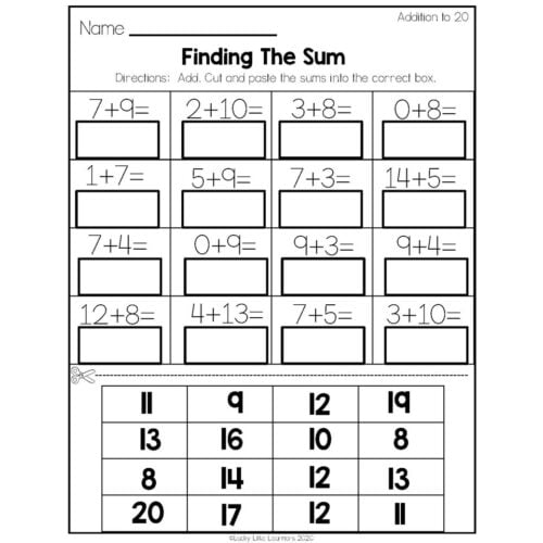 2nd Grade Math Worksheets - Operations and Algebraic Thinking ...