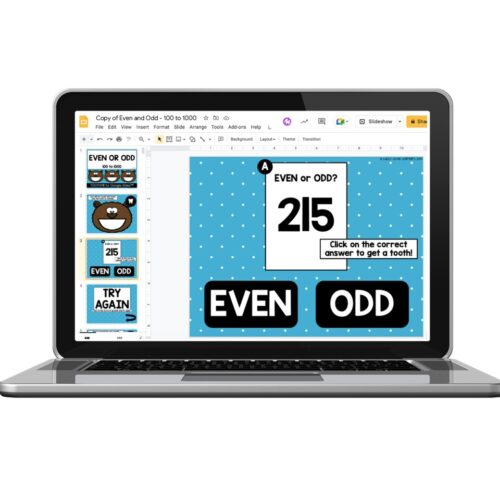 Digital Toothy - Math - 1st & 2nd Grade - Even & Odd 3-digit - Lucky ...