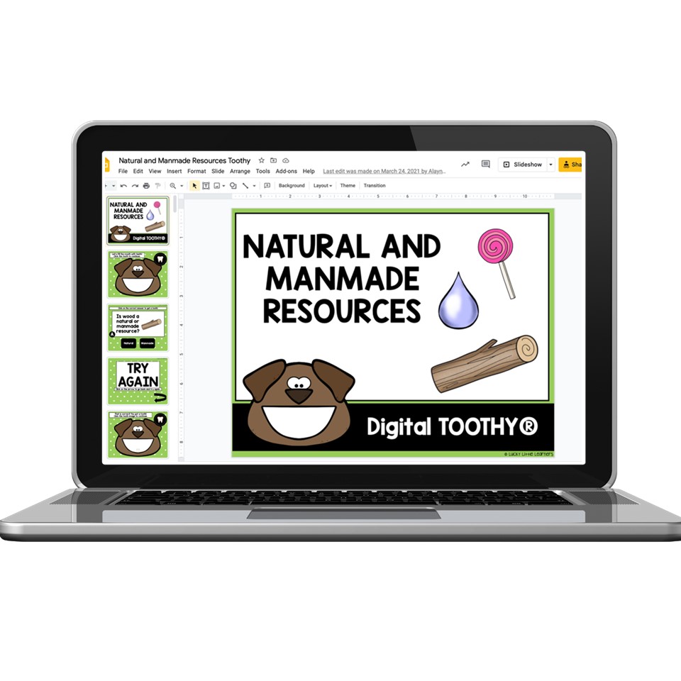 Digital Toothy - Social Studies -2nd Grade - Natural vs Manmade ...