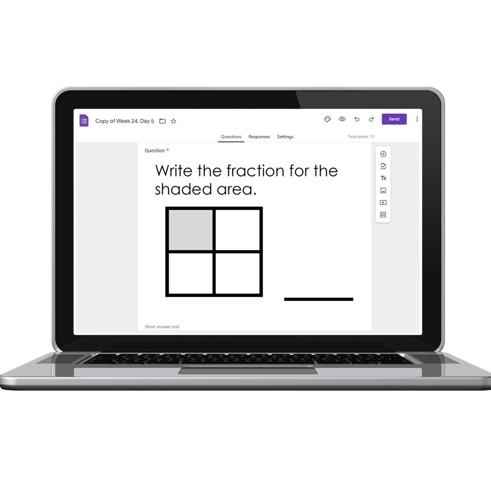 Digital 3rd Grade Spiral Math - Week 24 - Day 5 - Lucky Little Learners
