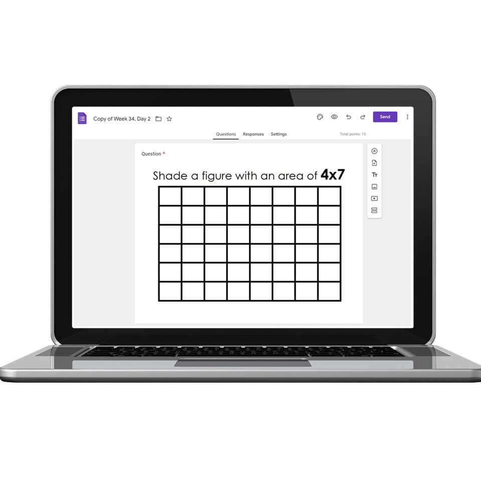 Digital 3rd Grade Spiral Math - Week 34 - Day 2 - Lucky Little Learners