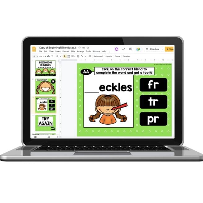 Digital Toothy - Phonics - 1st & 2nd Grade - Beginning R Blends - Set 2 ...