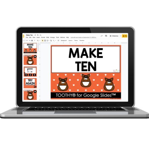 Digital Toothy - Math - Kindergarten - Make a Ten - Lucky Little Learners