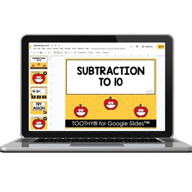 Digital Toothy - Math - Kindergarten - Subtraction to 10 - Lucky Little ...