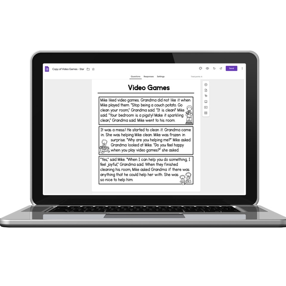 Digital 2nd Grade Reading Passages - Figurative Language - Video Games ...