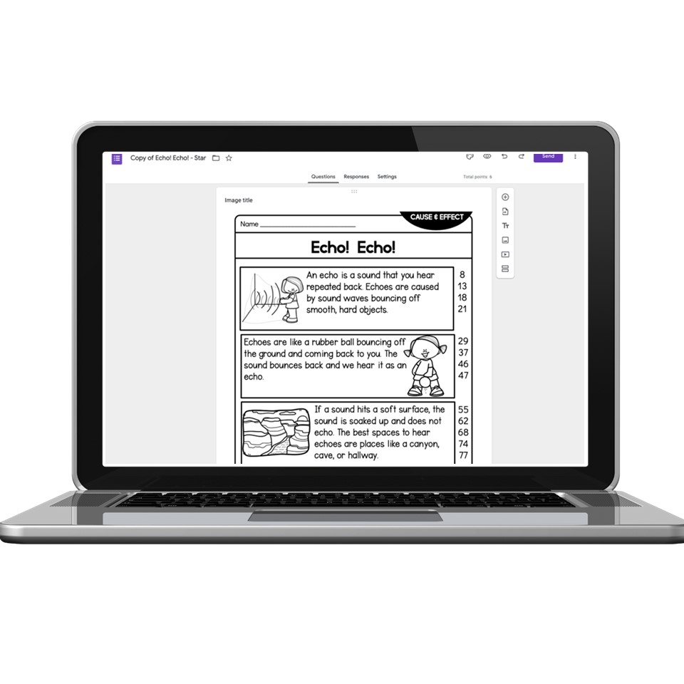 Digital 2nd Grade Reading Passages - Nonfiction Cause and Effect - Echo ...