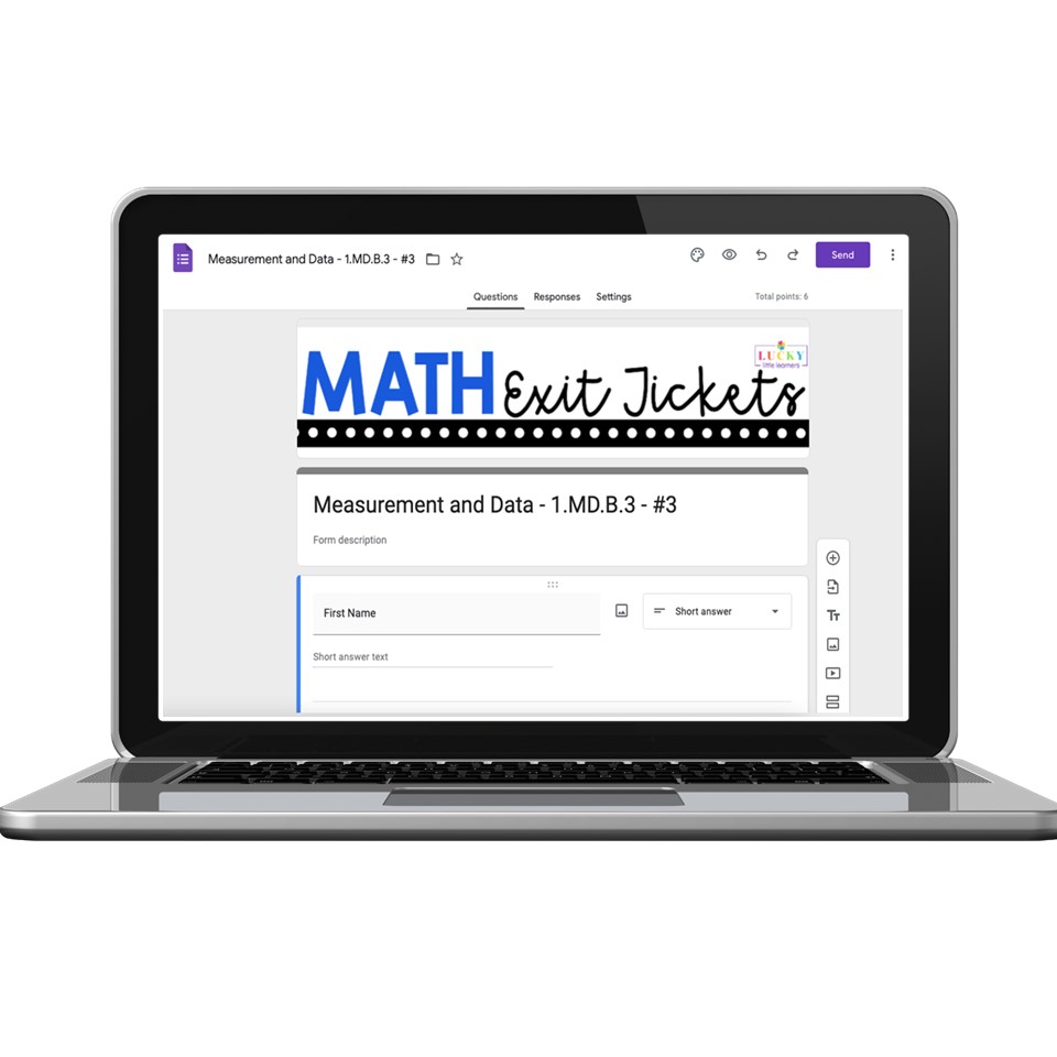 Digital 1st Grade Exit Tickets - Measurement and Data - 1.MD B.3 ...