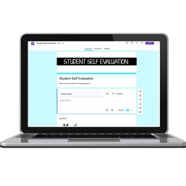 Digital Parent Teacher Conference Forms - Student Self Evaluation ...