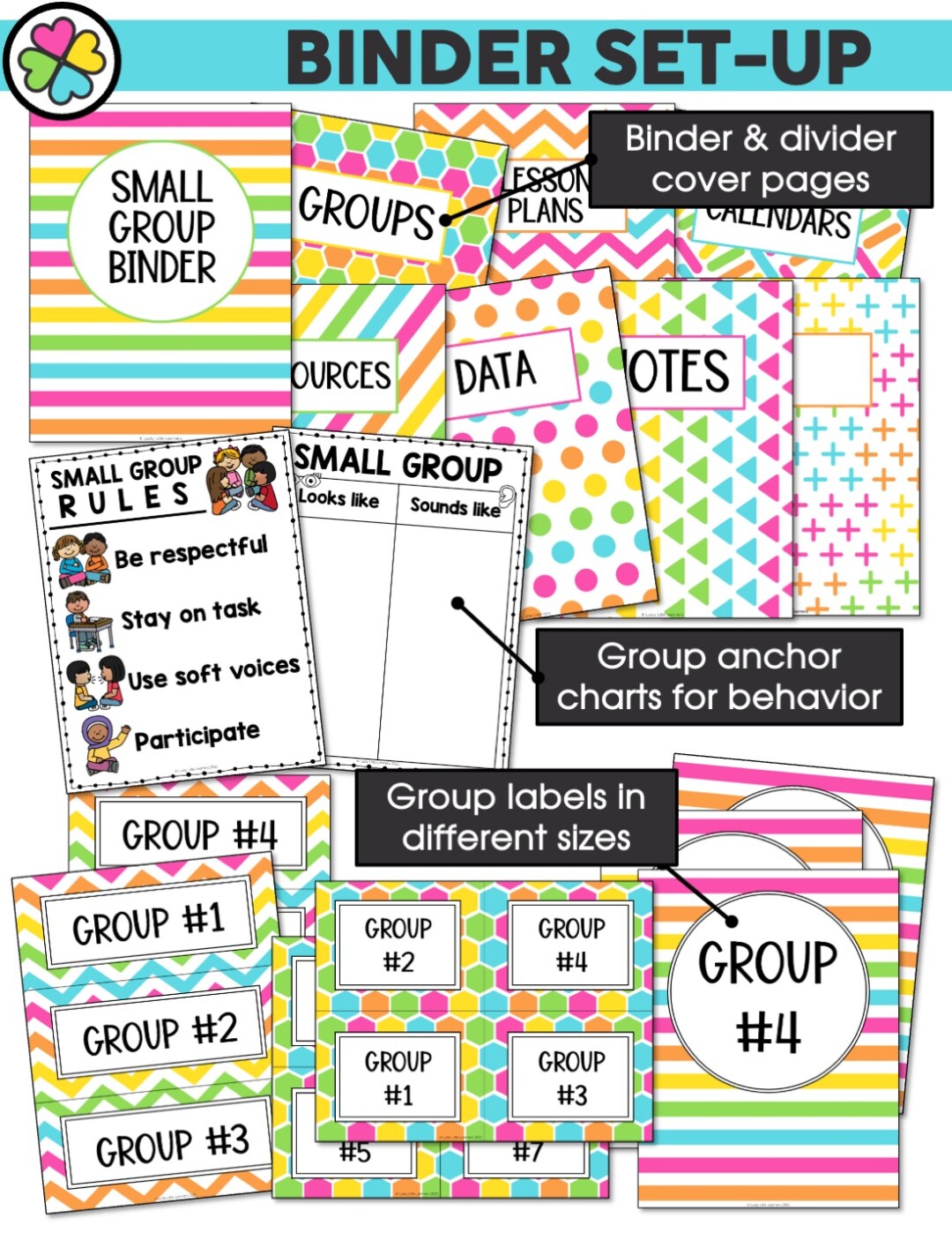 Math Intervention and Small Group Kit - Lucky Little Learners