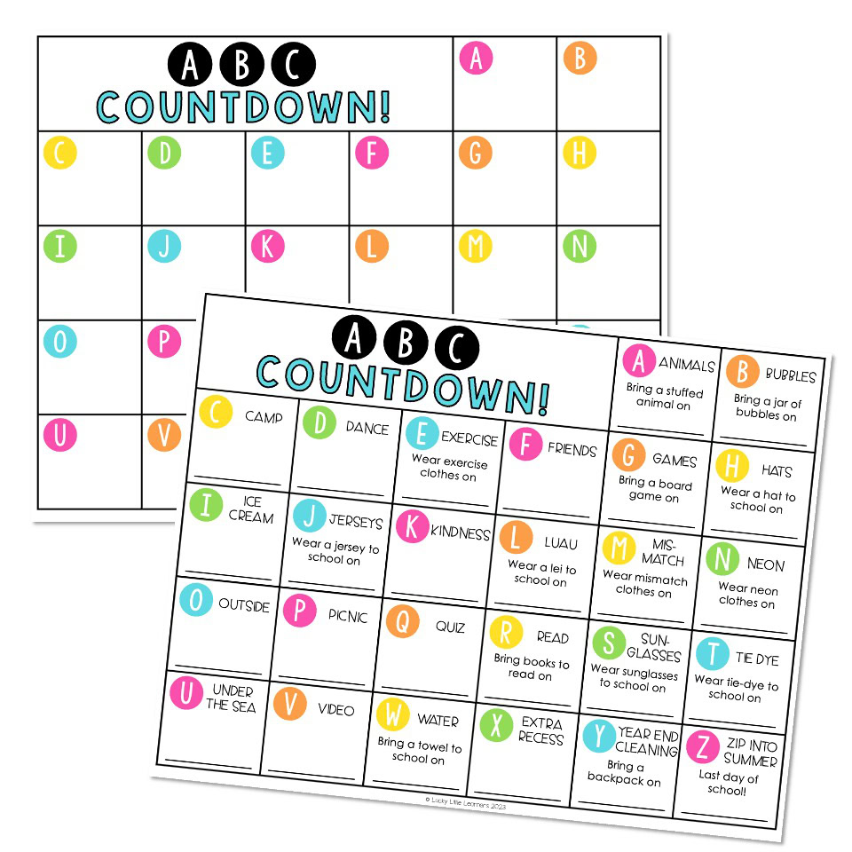 Abc Calendar Countdown Silas A Christiansen Abc Calendar Countdown Silas A Christiansen