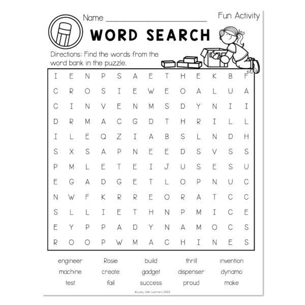 Sub Plans - End of Year - Fun Activity - Word Search - Lucky Little ...