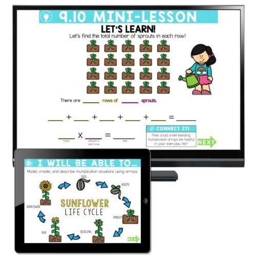 Lucky to Learn Math - Lesson 9.10 - Arrays - Teaching Slides - Lucky ...