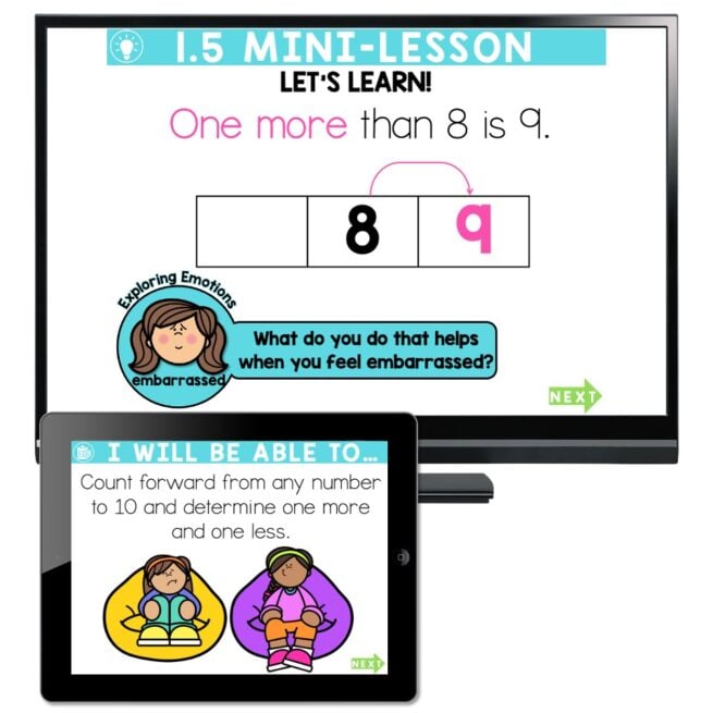 Lucky to Learn Math - 1st Grade - Lesson 1.5 - Numbers to Ten - Teaching Slides
