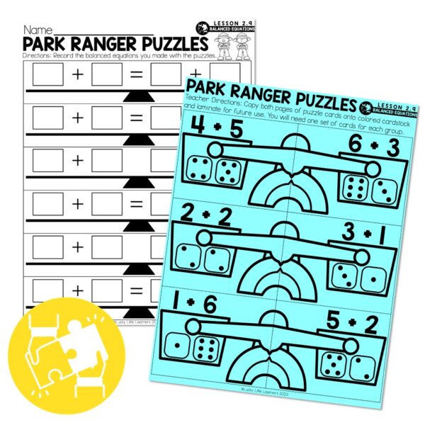 Add Maths Ranger Book Lucky to Learn Math - 1st Grade - Lesson 2.9 - Balanced Equations ...
