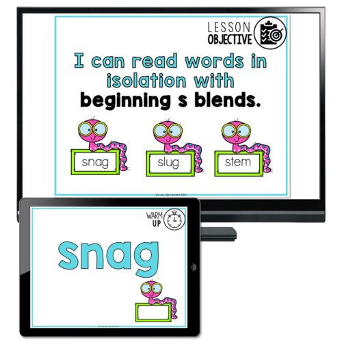 Lucky to Learn Phonics - Beginning S Blends - Teaching Slides Level 1 ...