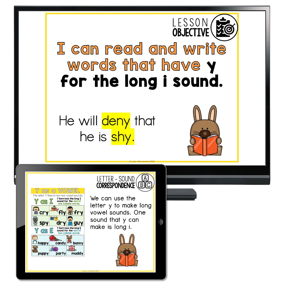 Lucky to Learn Phonics - Silent E - Long E and Jobs of Y - Teaching ...