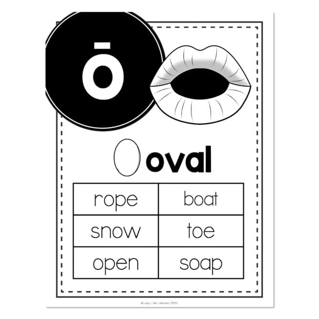 Lucky to Learn Phonics - Silent E - Long O - Phoneme Poster - Lucky ...